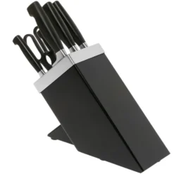 Zwilling J.A. Henckels Four Star SharpBlock 35145-007, 7-teiliger Messerblock Schwarz Eschenholz -Koch Klingen Verkaufsgeschäft ZW35145 007 03 zwilling scaled